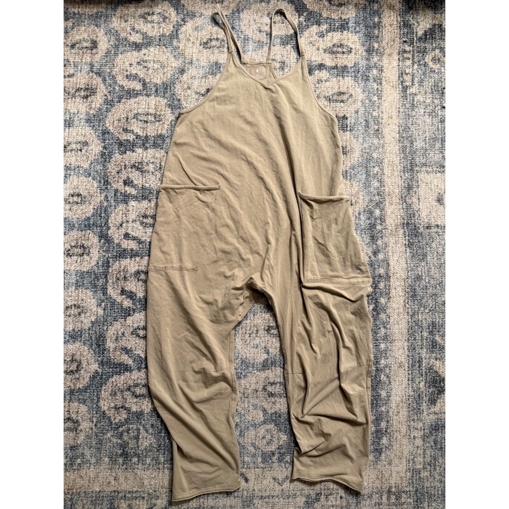 Free People Mocha Latte Hot‎ Shot Jumpsuit Size XS Excellent Condition